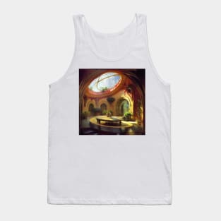 Parnassus Round Cozy House Palace Interior Tank Top